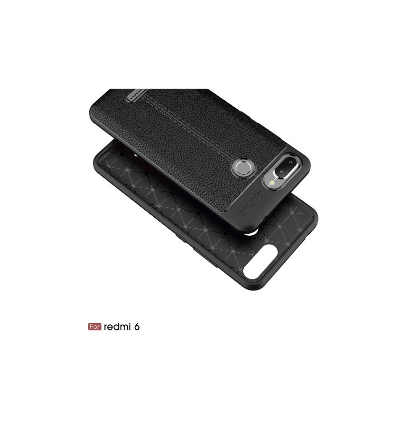 Case Xiaomi Redmi 6 Textured Style Nahka