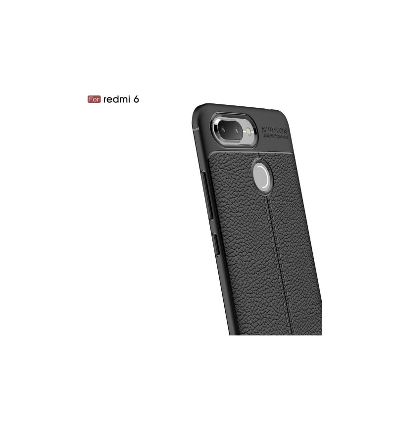 Case Xiaomi Redmi 6 Textured Style Nahka