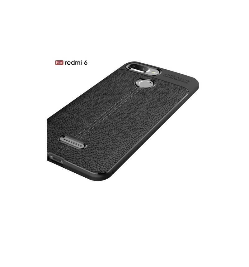 Case Xiaomi Redmi 6 Textured Style Nahka