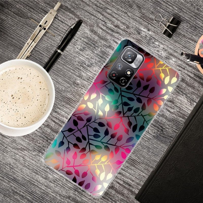 Case Poco M4 Pro 5G Murtumaton Puhelinkuoret Leaf