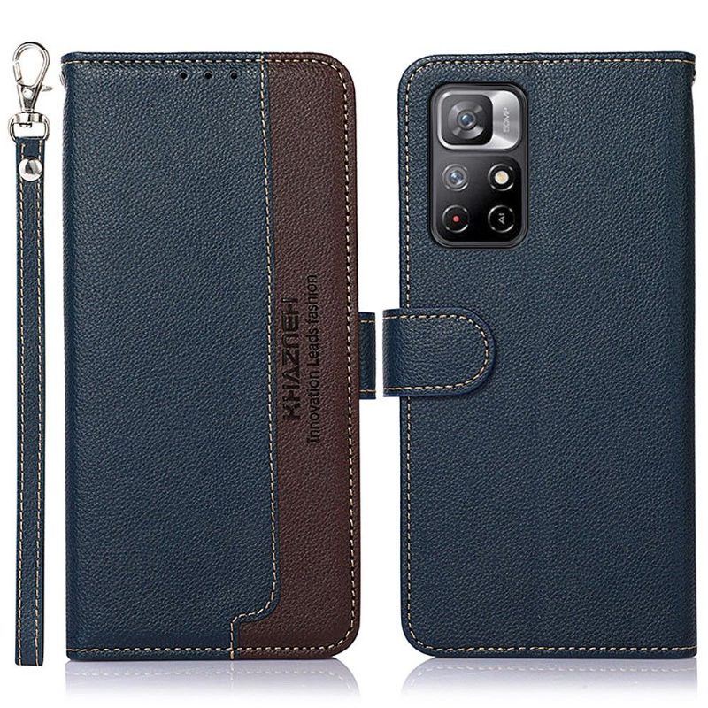 Flip Case Poco M4 Pro 5G Hemming Khazneh Paljaat Saumat