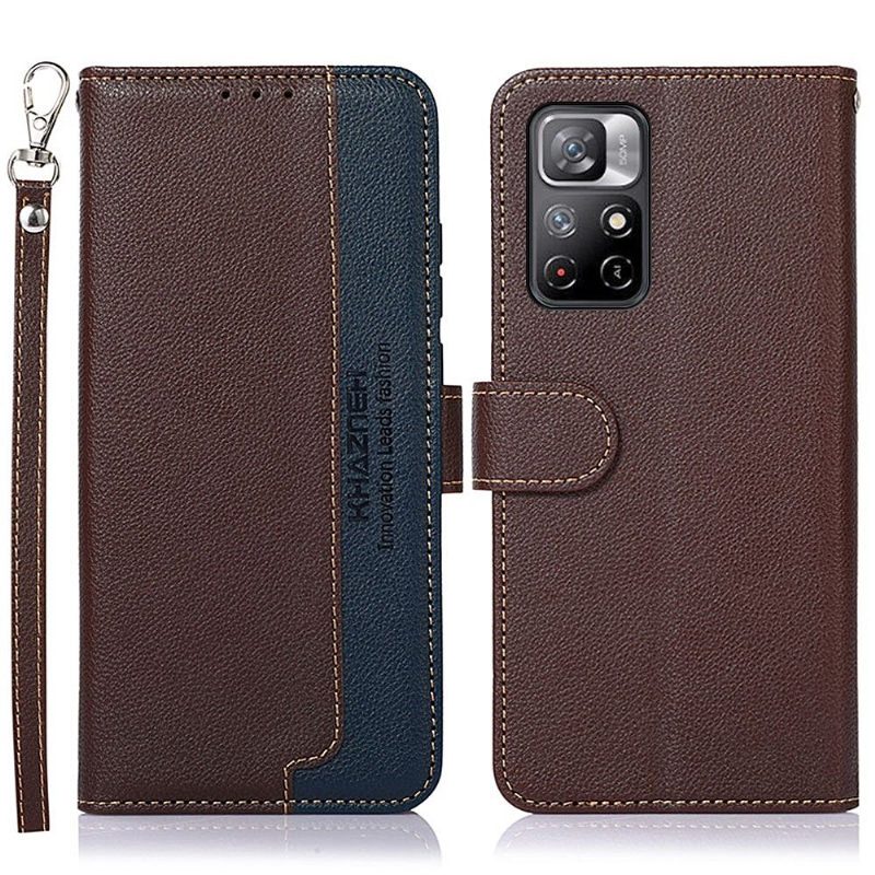 Flip Case Poco M4 Pro 5G Hemming Khazneh Paljaat Saumat