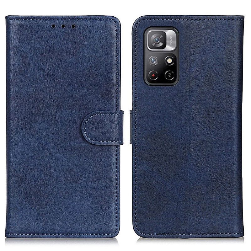 Flip Case Poco M4 Pro 5G Hemming Marius Matte Leather Effect