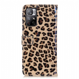 Kotelot Poco M4 Pro 5G Faux Leather Leopard Style