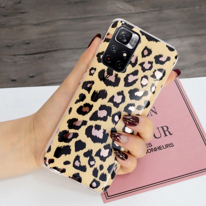 Kuori Poco M4 Pro 5G Suojakuori Silicone Leopard