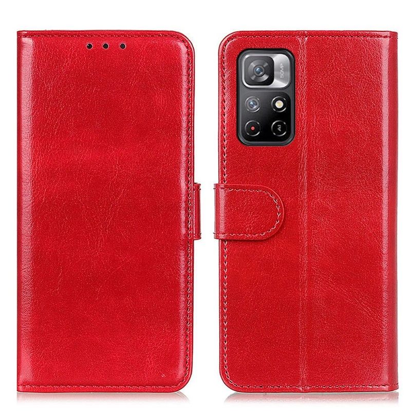 Nahkakuori Poco M4 Pro 5G Murtumaton Puhelinkuoret Kotelot Flip Faux Leather -tukitoiminto