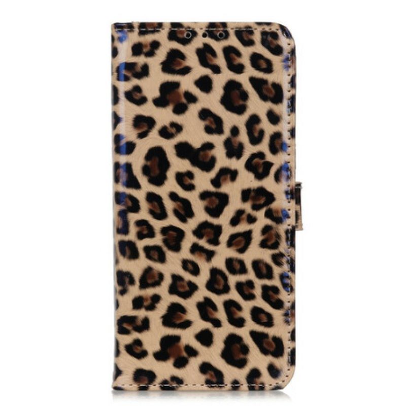 Flip Case Samsung Galaxy A52 4G / A52 5G / A52s 5G Tavallinen Leopardi