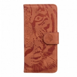 Flip Case Samsung Galaxy A52 4G / A52 5G / A52s 5G Tiger-kasvoprintti