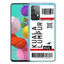 Kuori Samsung Galaxy A52 4G / A52 5G / A52s 5G Boarding Pass Kuala Lumpuriin