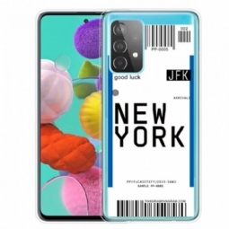 Kuori Samsung Galaxy A52 4G / A52 5G / A52s 5G Boarding Pass New Yorkiin