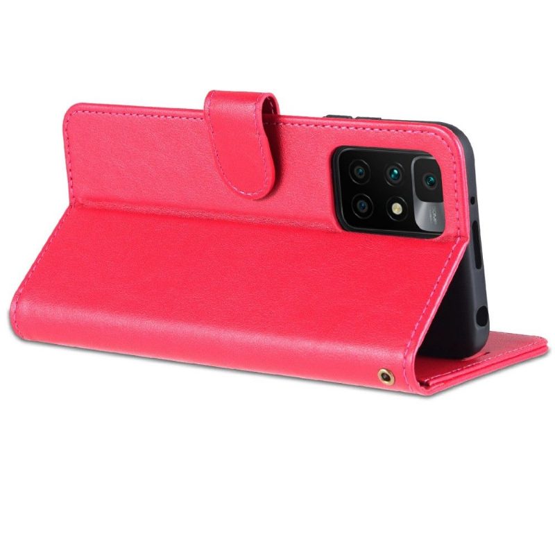 Flip Case Xiaomi Redmi 10 Hemming Azns Keinonahka