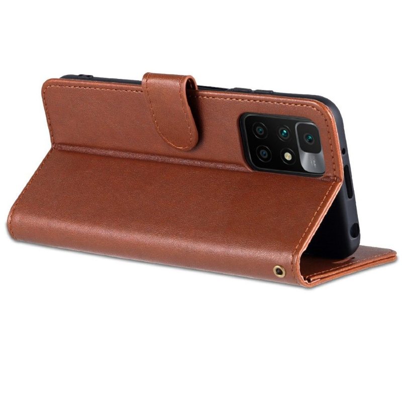 Flip Case Xiaomi Redmi 10 Hemming Azns Keinonahka