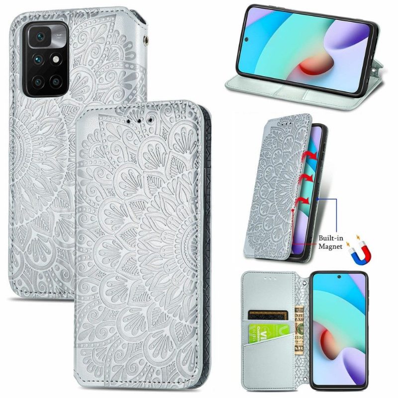 Nahkakotelo Xiaomi Redmi 10 Murtumaton Puhelinkuoret Kotelot Flip Flip Chic Mandala