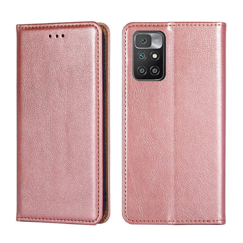 Puhelinkuoret Xiaomi Redmi 10 Hemming Kotelot Flip Pure Faux Leather