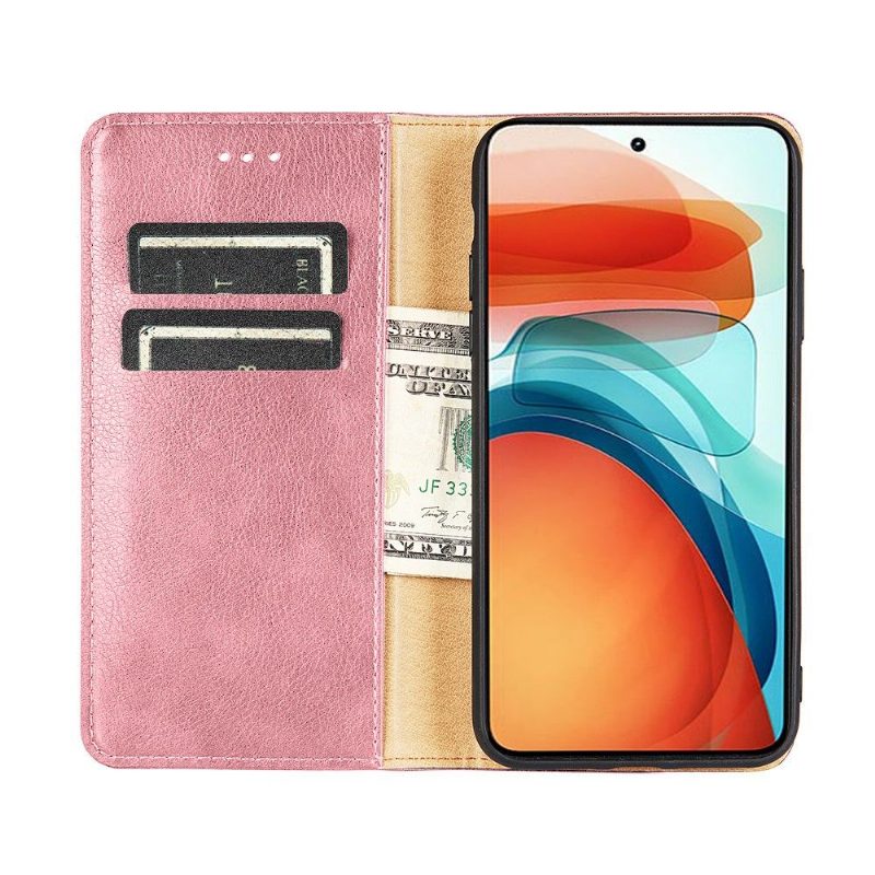 Puhelinkuoret Xiaomi Redmi 10 Hemming Kotelot Flip Pure Faux Leather