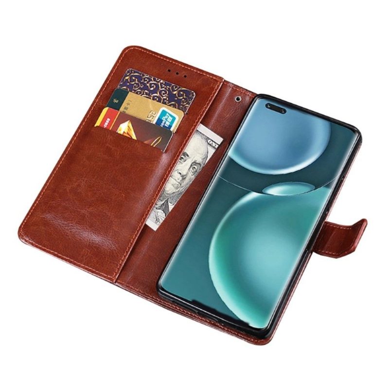 Flip Case Honor Magic 4 Pro Hemming Kotelot Flip Idewei Folio -nahkaefekti