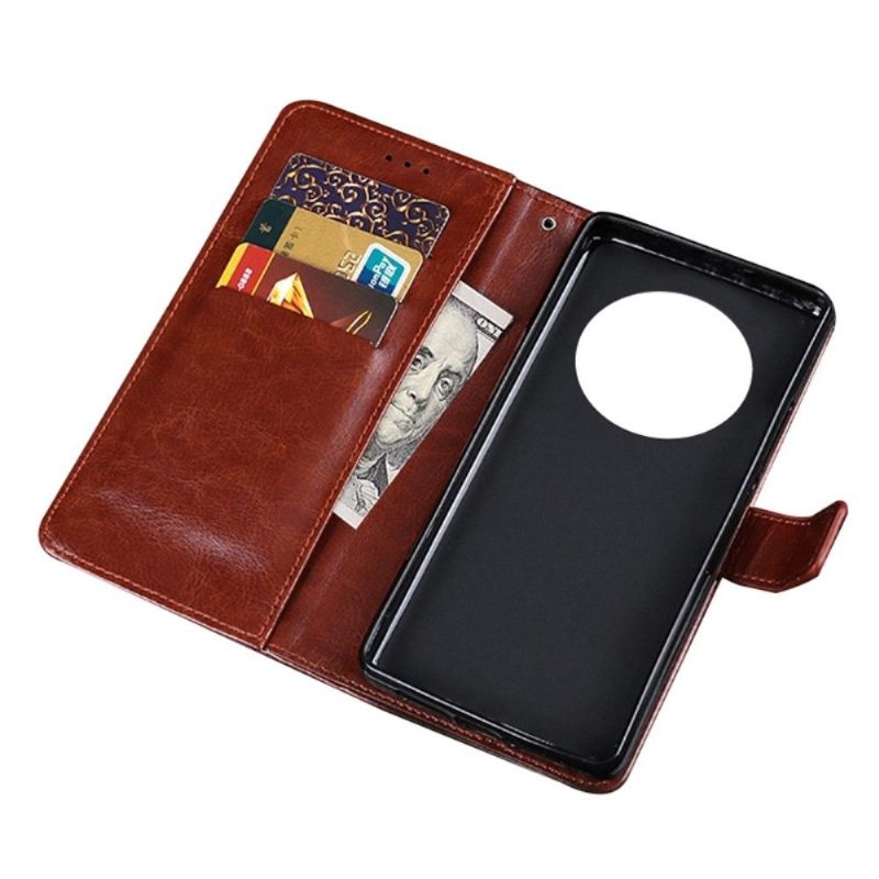 Flip Case Honor Magic 4 Pro Hemming Kotelot Flip Idewei Folio -nahkaefekti