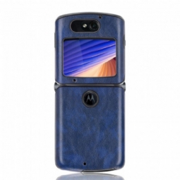 Kuori Motorola Razr 5G Litsi Tekonahkaa