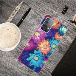 Kuori Samsung Galaxy A32 4G Silicone Colorful Daisies