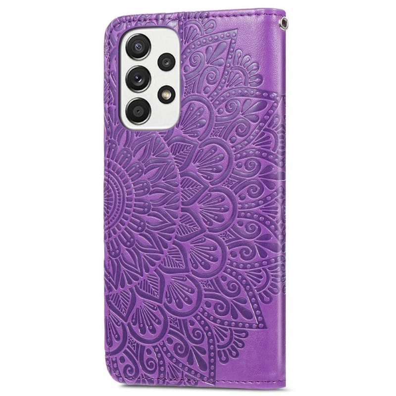 Nahkakotelo Samsung Galaxy A32 4G Mandala Leaf