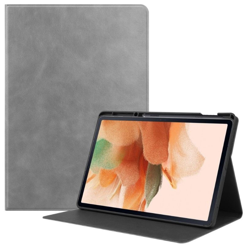 Flip Case Samsung Galaxy Tab S7 FE Hemming Faux Leather Retro