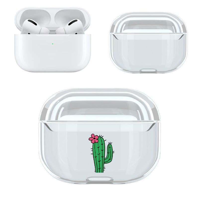 Airpods Pro Case Läpinäkyvä Kaktus