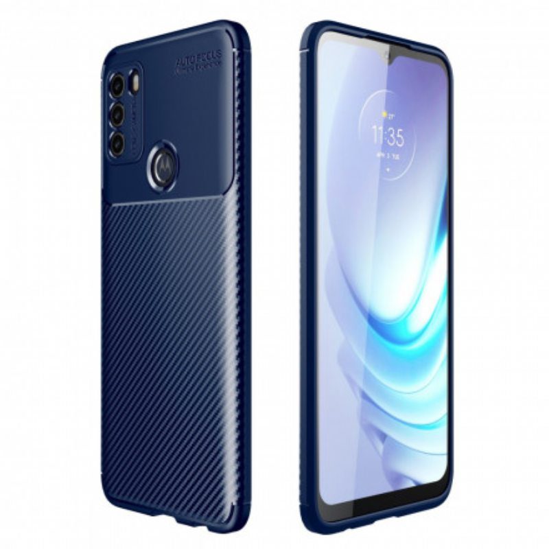 Case Moto G50 Joustava Hiilikuiturakenne