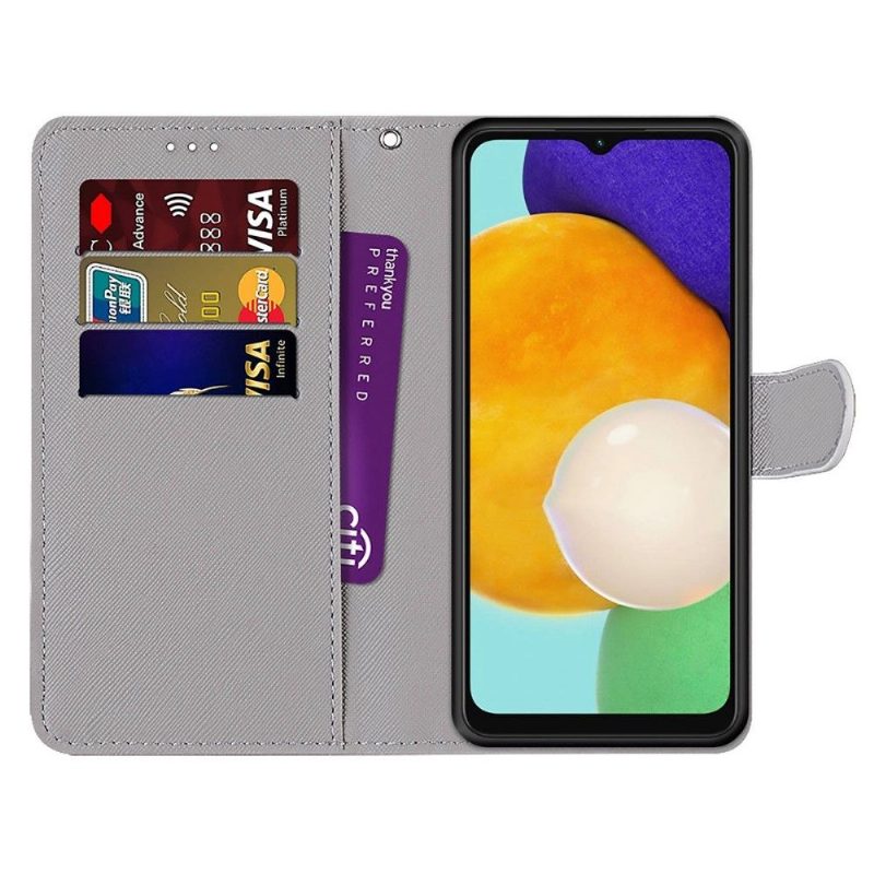 Flip Case Samsung Galaxy M52 5G Hemming Macaroons