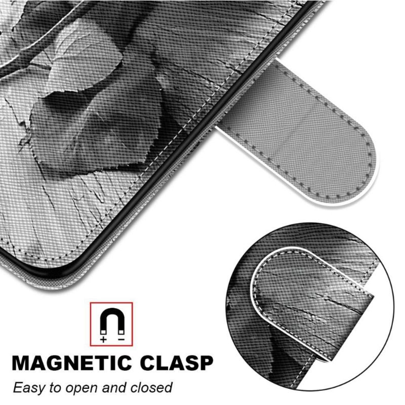 Flip Case Samsung Galaxy M52 5G Hemming Punainen Ruusu