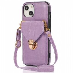 Kuori iPhone 14 Lompakkokotelo Crossbody Lompakko