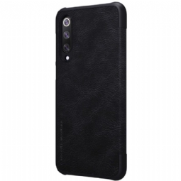 Flip Case Xiaomi Mi 9 SE Hemming Nillkin Qin -nahkasuoja - Musta