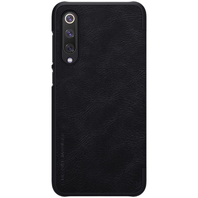 Flip Case Xiaomi Mi 9 SE Hemming Nillkin Qin -nahkasuoja - Musta