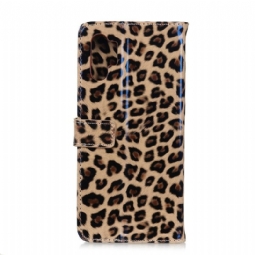 Flip Case Samsung Galaxy A32 5G Hemming Faux Leather Leopard Style