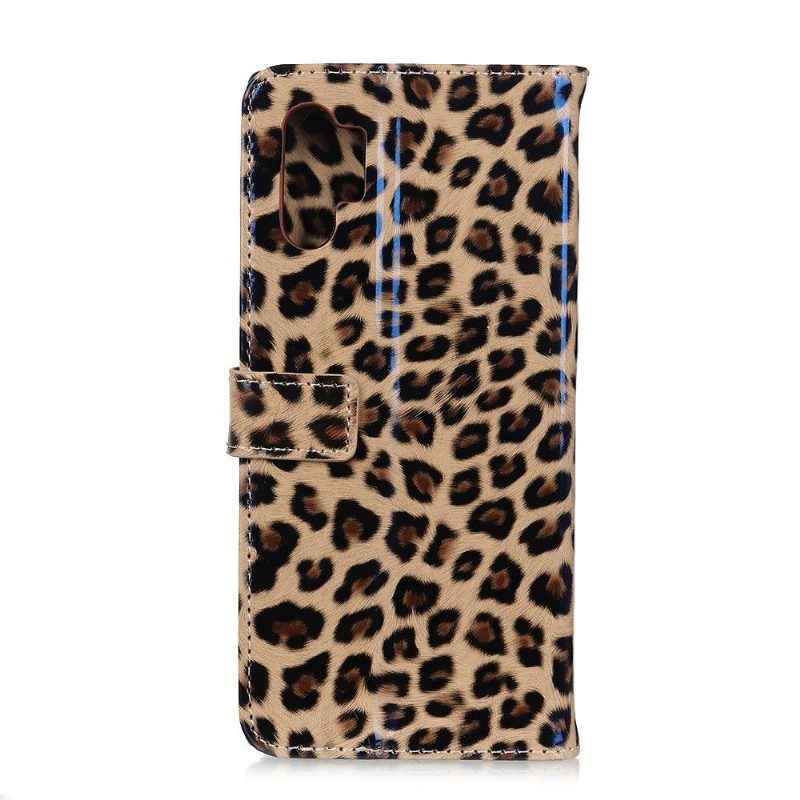 Flip Case Samsung Galaxy A32 5G Hemming Faux Leather Leopard Style