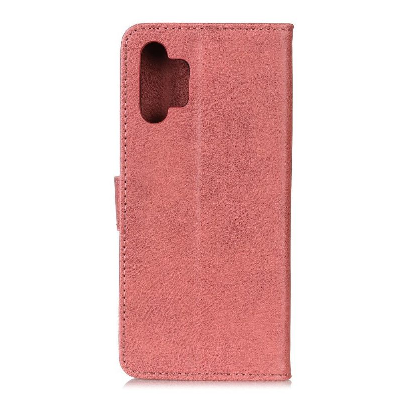 Flip Case Samsung Galaxy A32 5G Hemming Khazneh Leather Effect -korttikotelo