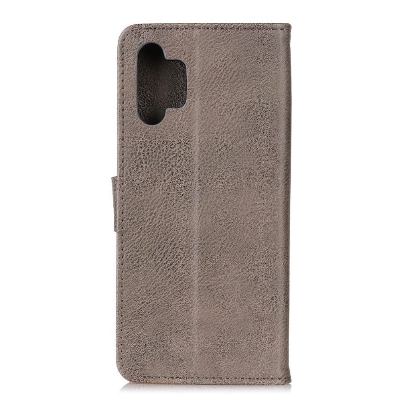 Flip Case Samsung Galaxy A32 5G Hemming Khazneh Leather Effect -korttikotelo