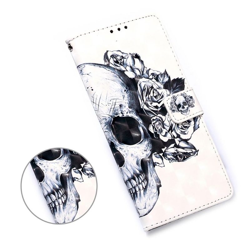 Kotelot Samsung Galaxy A32 5G Skull Flowers