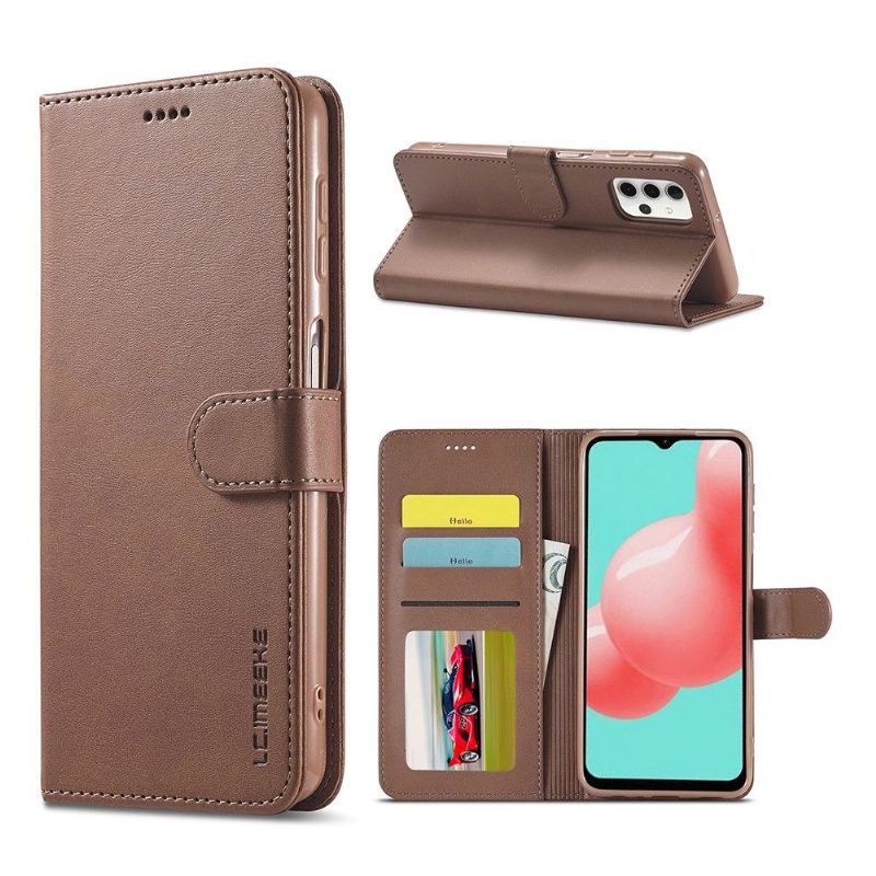 Kuoret Samsung Galaxy A32 5G Kotelot Flip Leather Effect Lc.imeeke