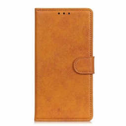 Flip Case Samsung Galaxy M12 / A12 Retro Mattanahkaefekti