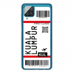 Kuori Samsung Galaxy M12 / A12 Boarding Pass Kuala Lumpuriin