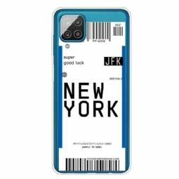 Kuori Samsung Galaxy M12 / A12 Boarding Pass New Yorkiin