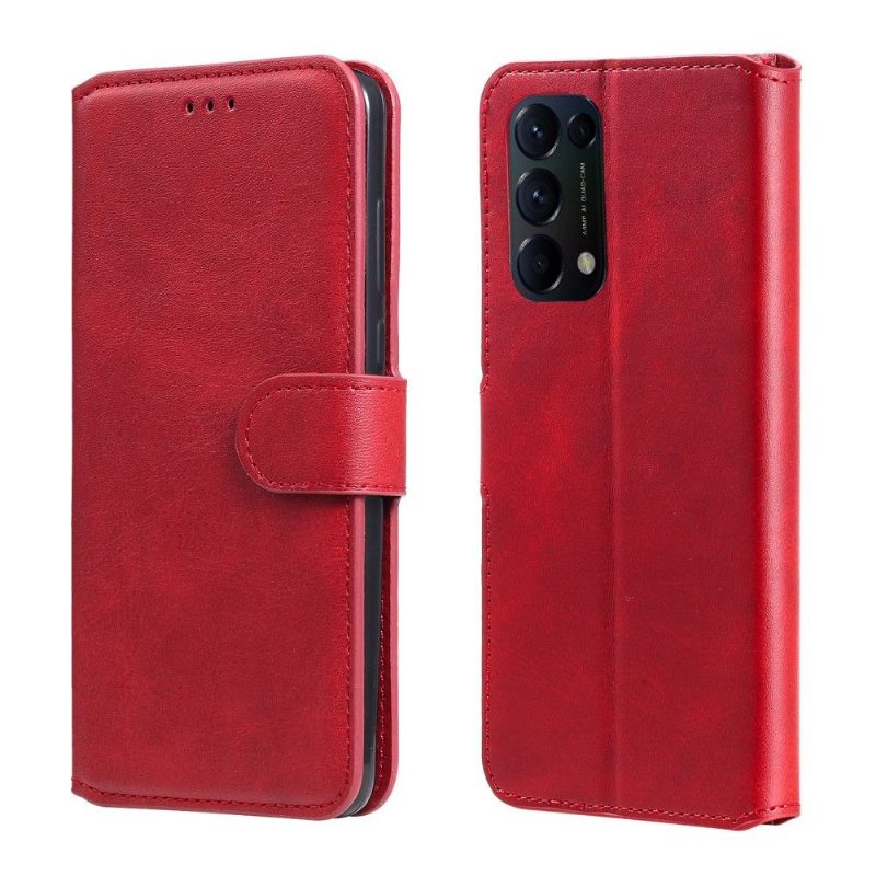 Flip Case Oppo Find X3 Lite Hemming Louise Nahkaefekti