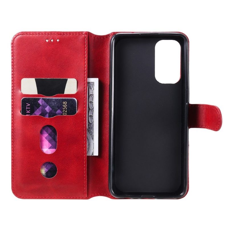 Flip Case Oppo Find X3 Lite Hemming Louise Nahkaefekti