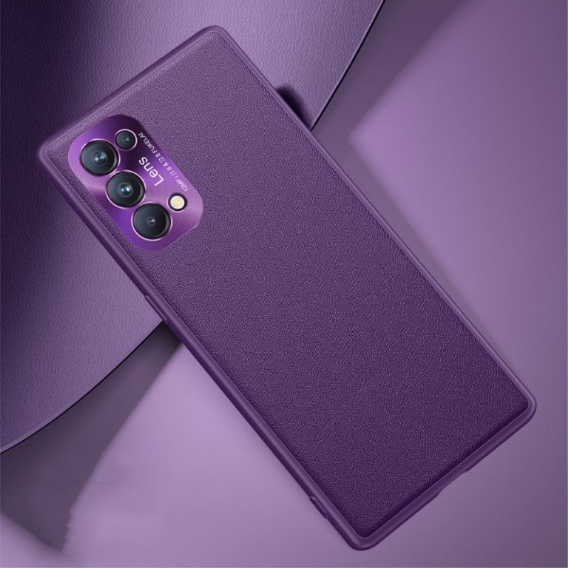 Kuori Oppo Find X3 Lite Jacar Design -nahkaefekti