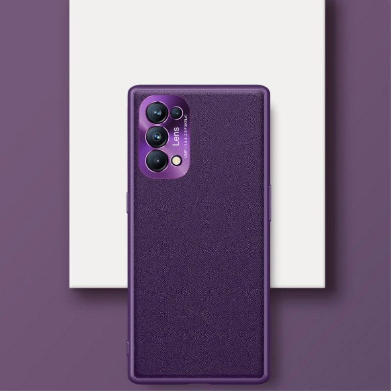 Kuori Oppo Find X3 Lite Jacar Design -nahkaefekti