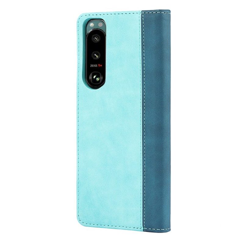 Kotelot Sony Xperia 5 III Bicolor Flap -korttipidike