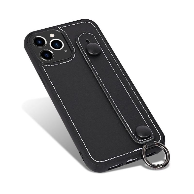 Case iPhone 12 / 12 Pro Keinonahkainen Tikkaushihna