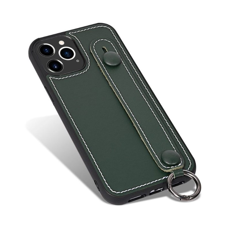 Case iPhone 12 / 12 Pro Keinonahkainen Tikkaushihna