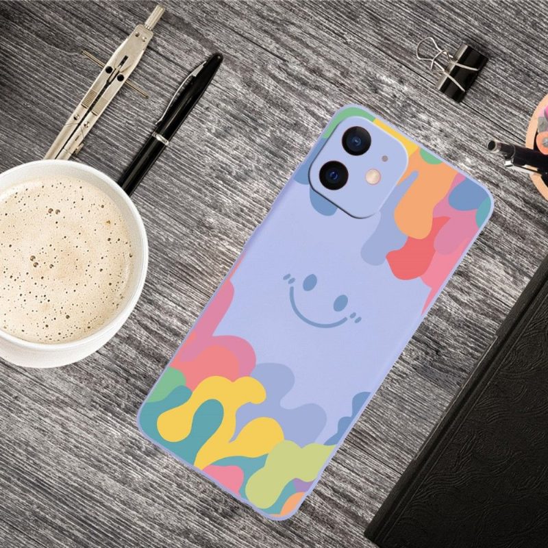 Case iPhone 12 / 12 Pro Silicone Smiling Splash