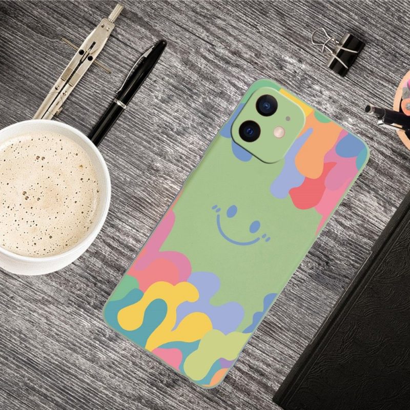 Case iPhone 12 / 12 Pro Silicone Smiling Splash